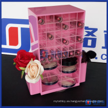 Destacados Prodcuts Rosa Color Acrylic Spinning Lipstick Tower